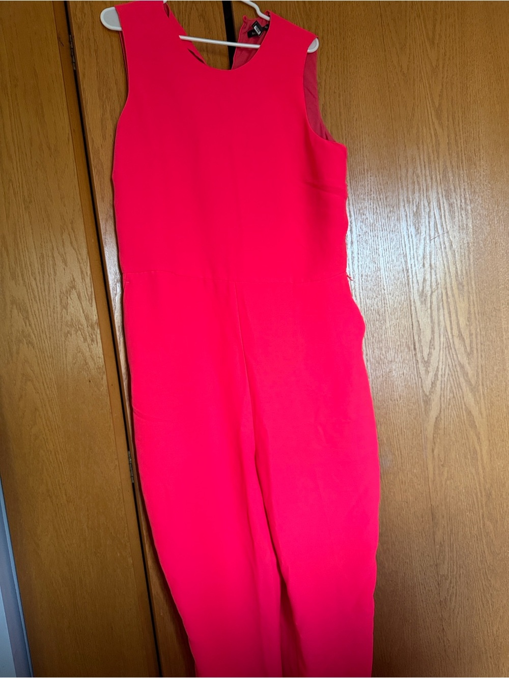 Banana Republic Sleeveless Neon Pink Jumpsuit